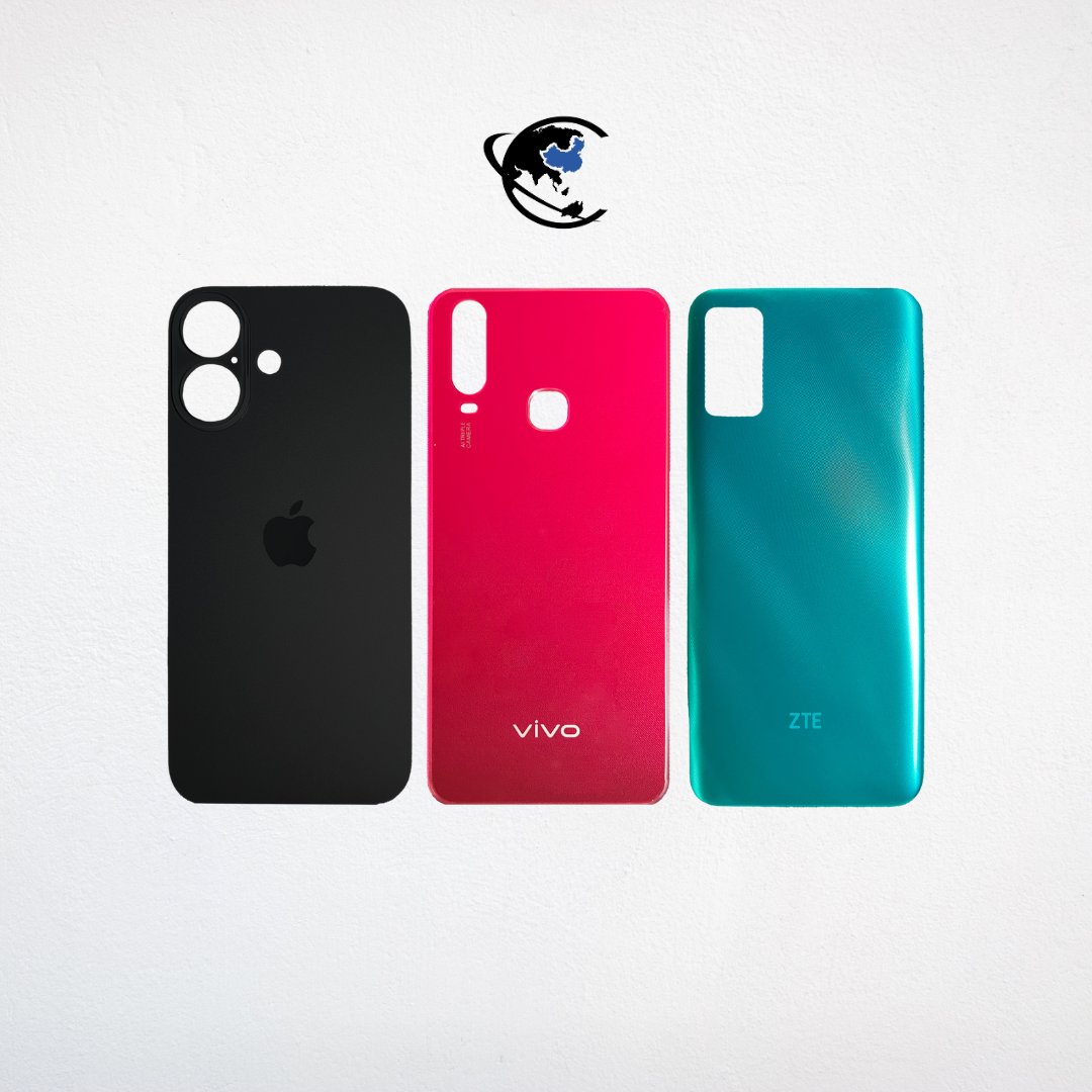 apas traseras para celular – repuestos compatibles con iPhone, Samsung, Xiaomi, Huawei y más.