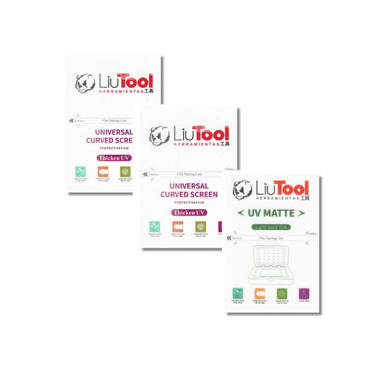 LIUTOOL MICA DE HIDROGEL 3X2 (2 HD UV + 1 MATE UV)