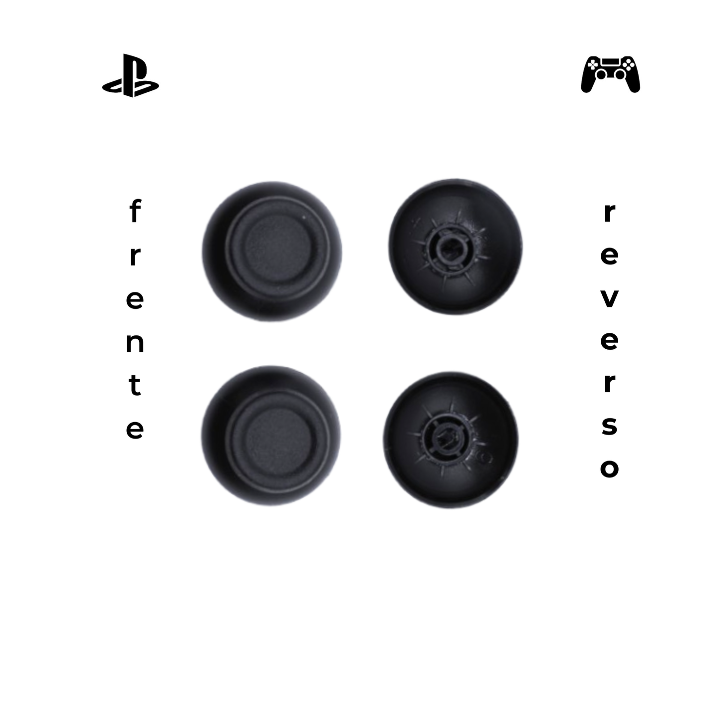 GAMING CAPUCHONES PARA CONTROL DE PS4 NEGRO