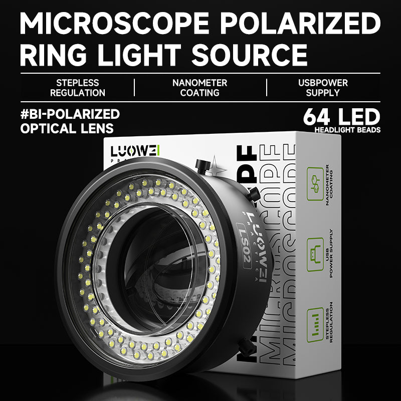 LUOWEI ANILLO DE LUZ PARA MICROSCOPIO LS02
