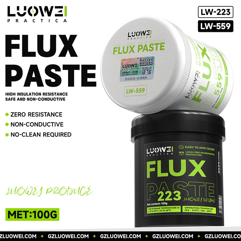 LUOWEI FLUX EN PASTA BLANCO / NEGRO 100G