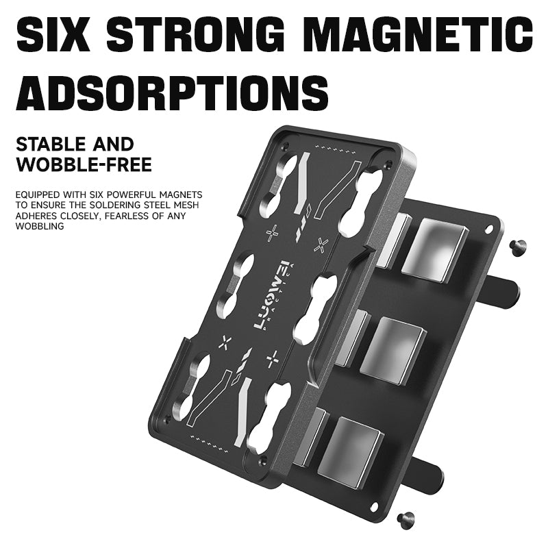 LUOWEI PLATAFORMA DE TRABAJO IMANTADA CON TAPETE PARA ALTAS TEMPERATURAS LW-PT03