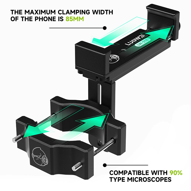 LUOWEI SOPORTE DE CELULAR PARA OCULAR DE MICROSCOPIO LW-318