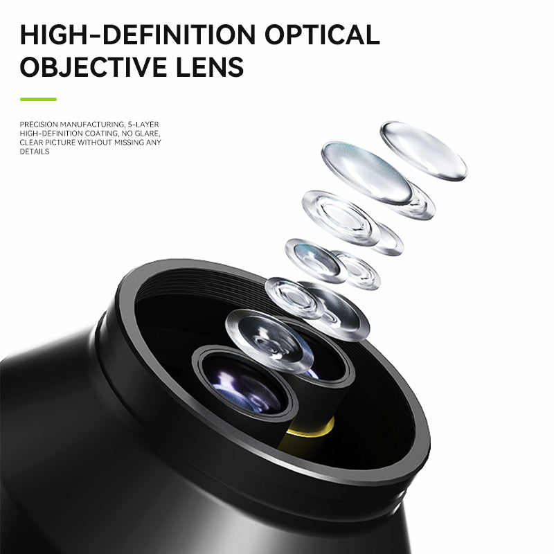 LUOWEI MICROSCOPIO TRINOCULAR GEEK FUTURE LW-TR02-B3TV CON ARO DE LUZ LS01