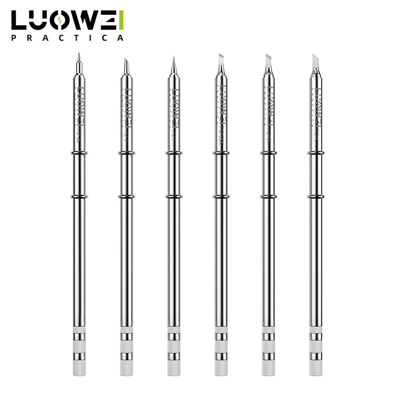 LUOWEI PUNTAS PARA CAUTIN LW-T12 (BISELADA, CURVA Y RECTA)