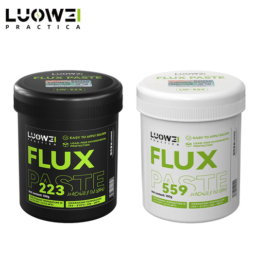 LUOWEI FLUX EN PASTA BLANCO / NEGRO 100G