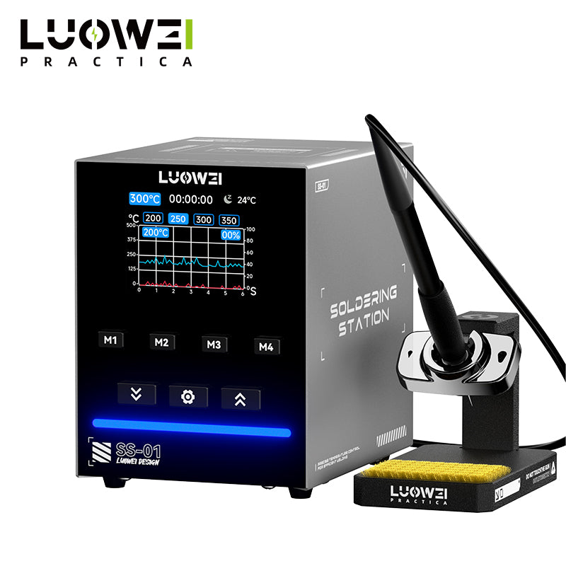 LUOWEI ESTACION DE SOLDADURA 200W PUNTA C210 LW-SS01