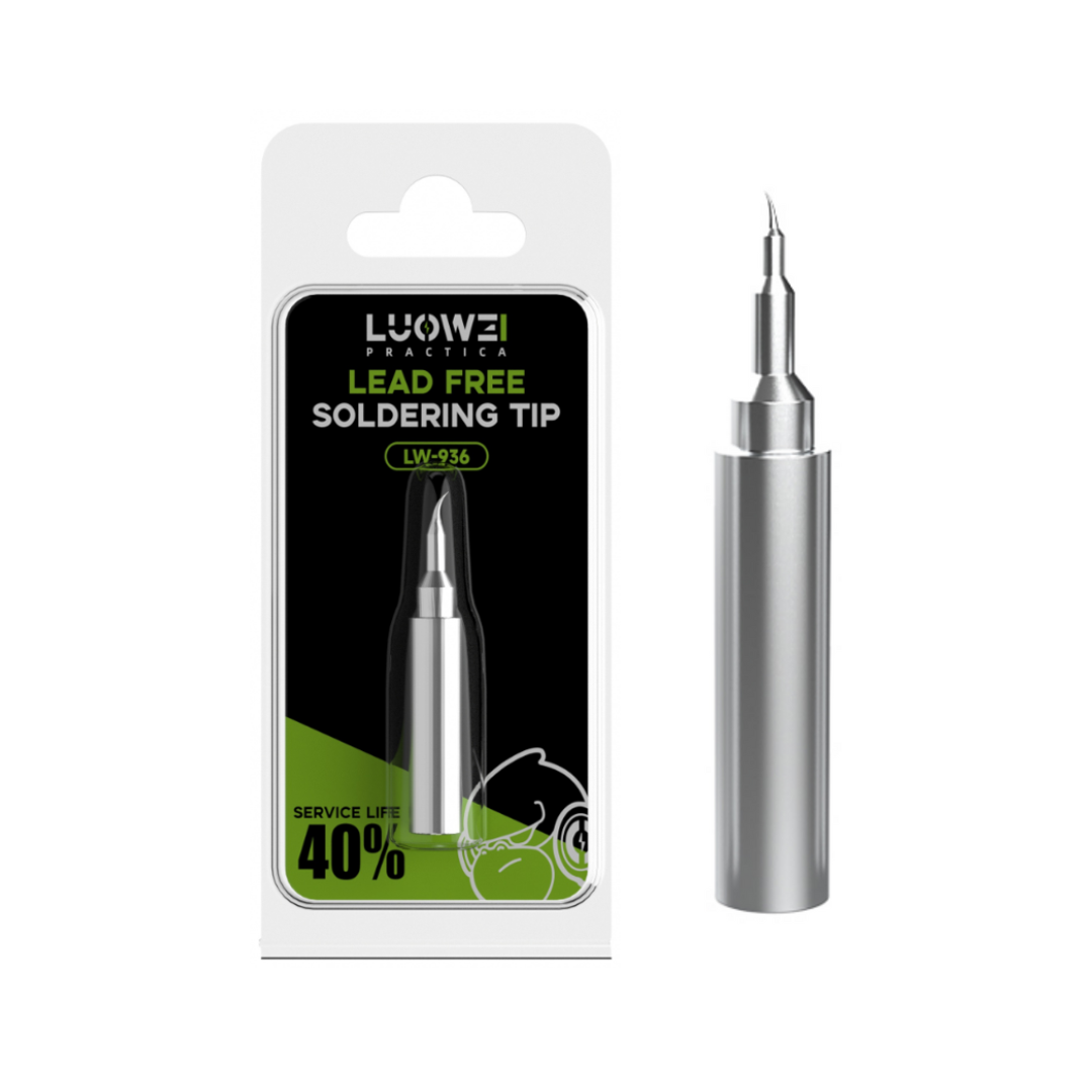 LUOWEI PUNTAS PARA CAUTIN LW-936 (RECTA, CURVA Y BICELADA)