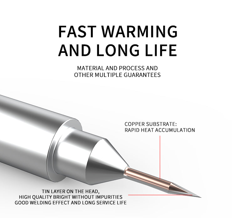 LUOWEI PUNTAS PARA CAUTIN LW-936 (RECTA, CURVA Y BICELADA)