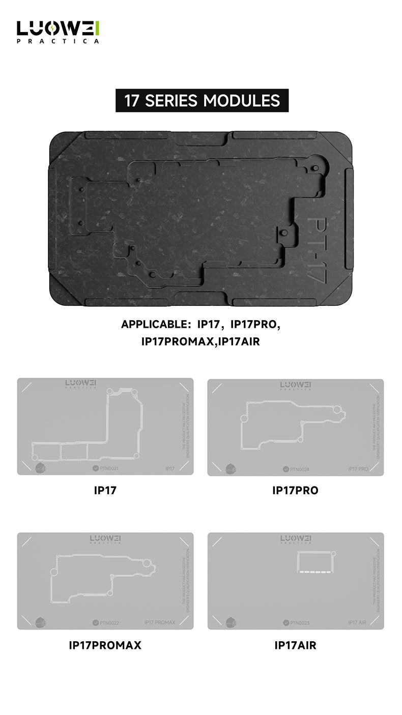 LUOWEI PLATAFORMA CON STENCIL PARA INTERPOSER IPHONE SERIES 17