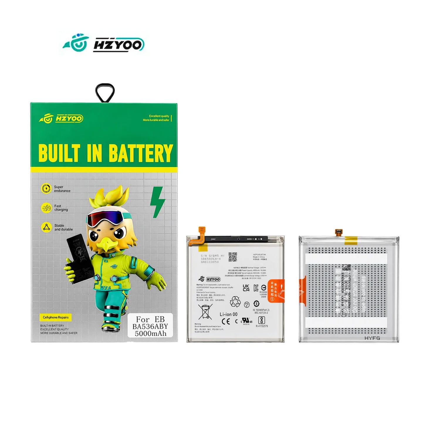 HZYOO BATERIA PARA SAMSUNG A53 5G , A33 5G EB-BA536ABY 5000mAh CALIDAD PREMIUM