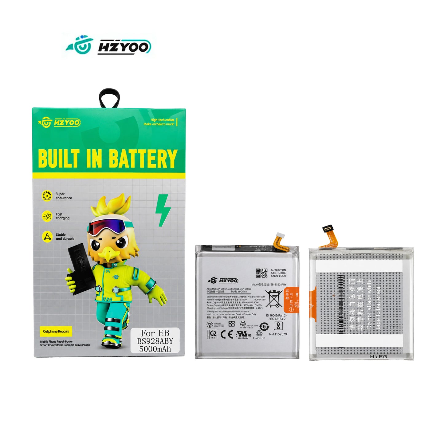 HZYOO BATERIA PARA SAMSUNG S24 ULTRA, EB-BS928ABY 5000mAh CALIDAD PREMIUM