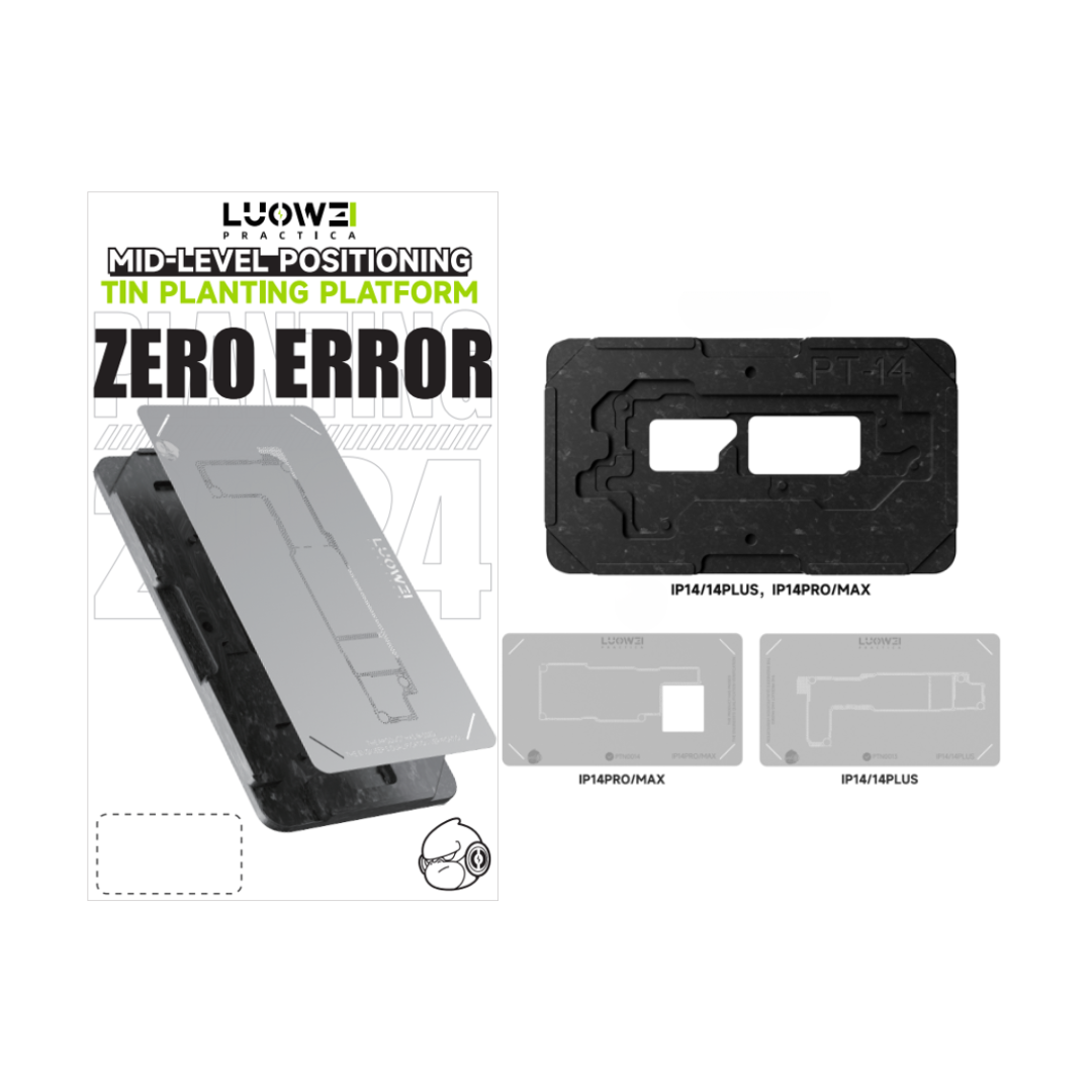 LUOWEI PLATAFORMA CON STENCIL PARA INTERPOSER IPHONE SERIES 14