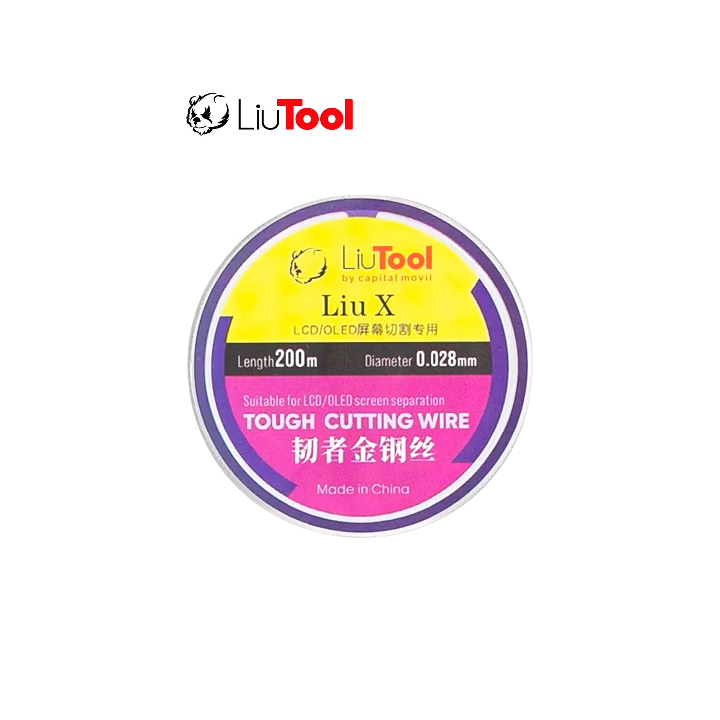 LIUTOOL ALAMBRE SEPARADOR DE LCD iTOUGH , .028 mm X 200 mts