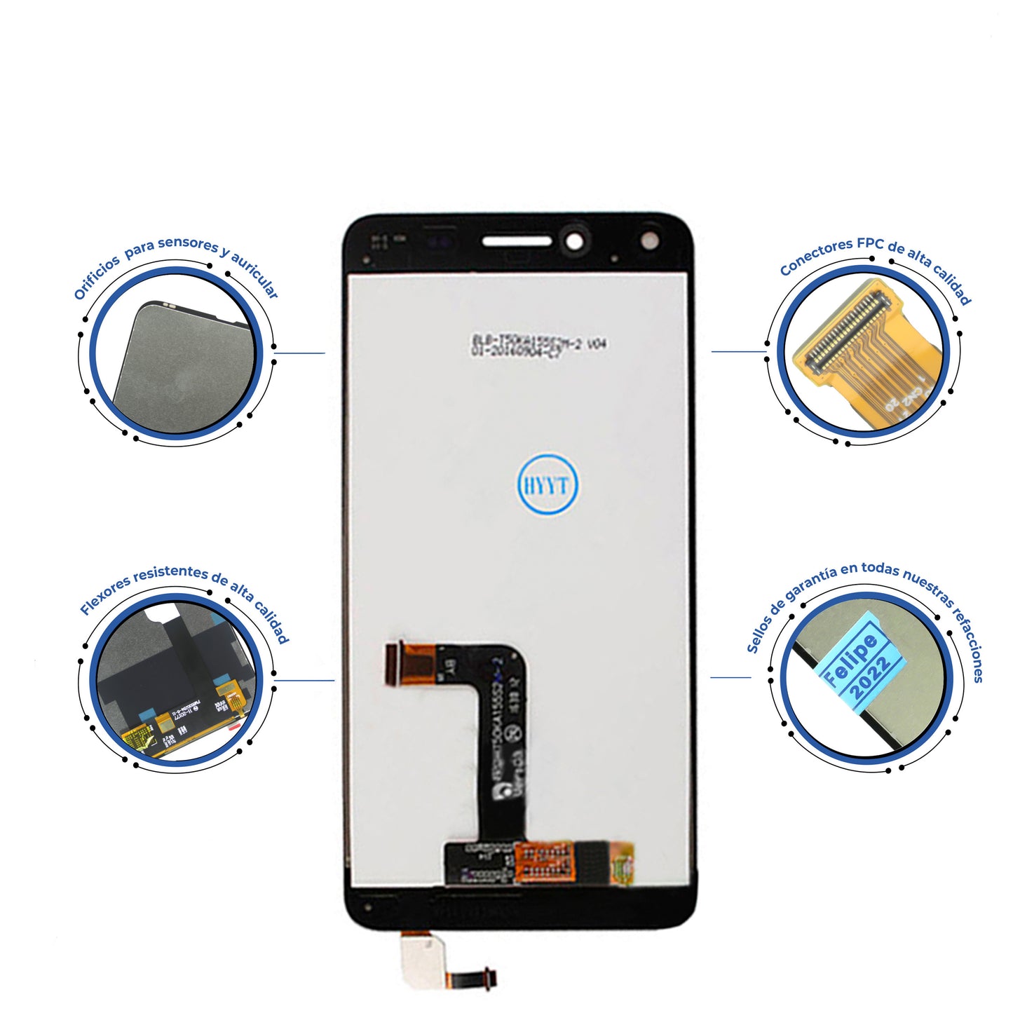 DISPLAY HUAWEI Y6-2/CAM-L21/CAM-L23/CAM-L03 DORADO