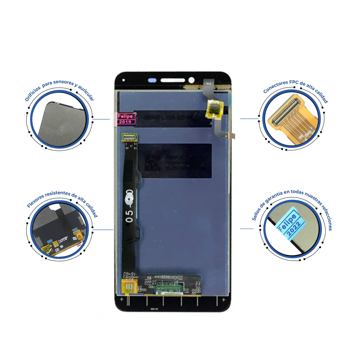 PANTALLA LENOVO K5 05-00 BLANCO