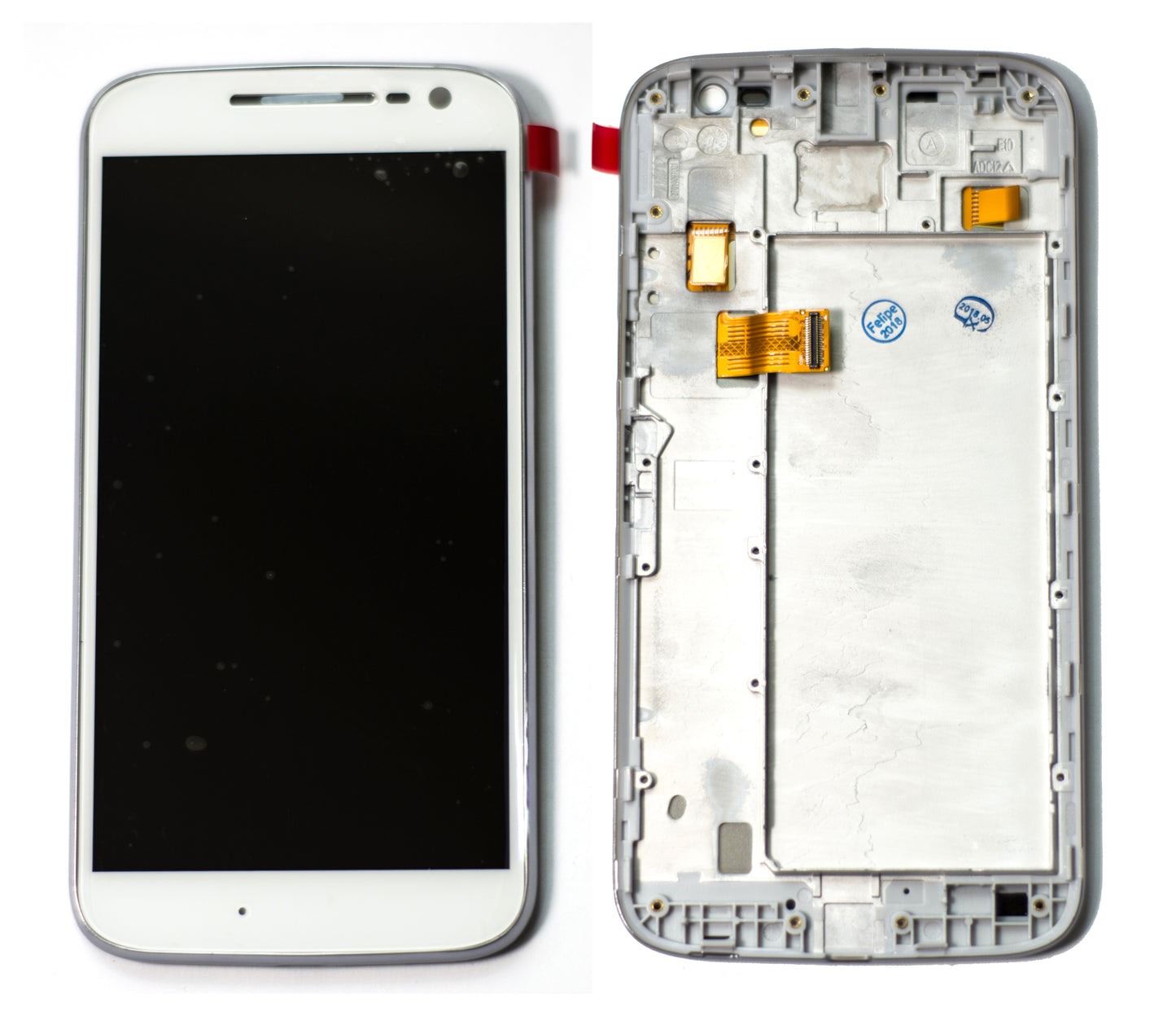 PANTALLA MOTOROLA G4 CON MARCO BLANCO