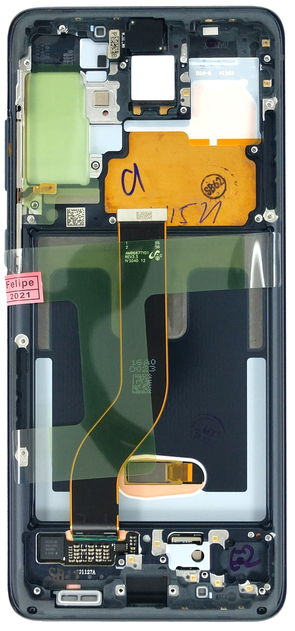 PANTALLA SAMSUNG S20 PLUS , G985 GRIS