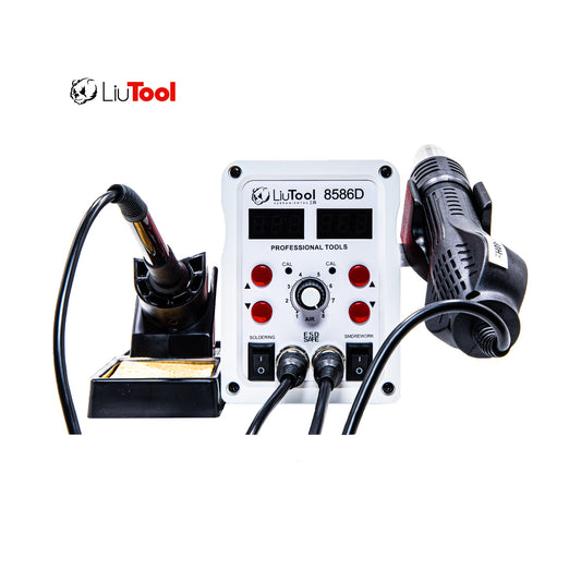 LIUTOOL ESTACION DE SOLDADURA Y AIRE CALIENTE 8586D