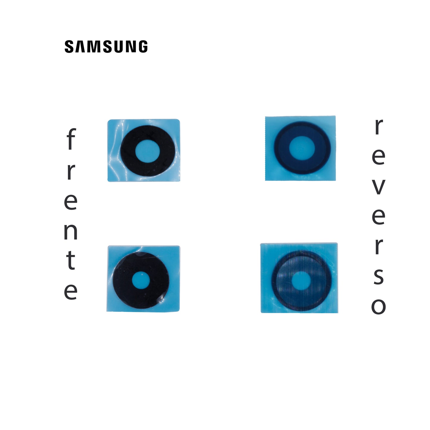 LENS DE CAMARA SAMSUNG A05, A055 NEGRO CON MARCO