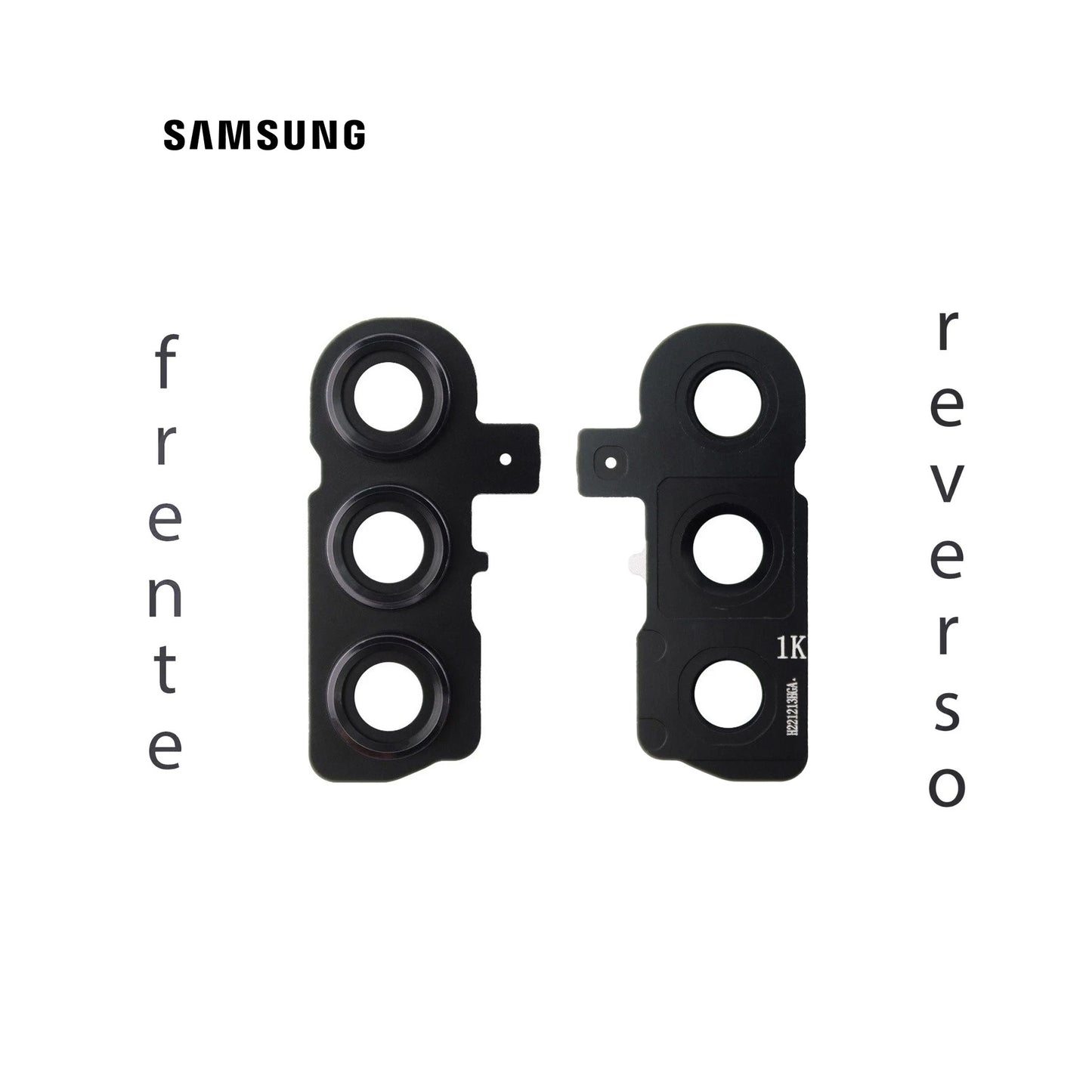 LENS DE CAMARA SAMSUNG S23/S23 PLUS NEGRO CON MARCO