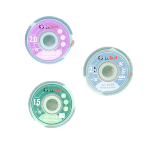 LIUTOOL COMBO MALLA DESOLDADORA 3PZAS (1.5MM + 2MM + 2.5MM)