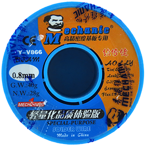 MECHANIC SOLDADURA DE ALTA CALIDAD 0.8 MM 40 GR TY-V866