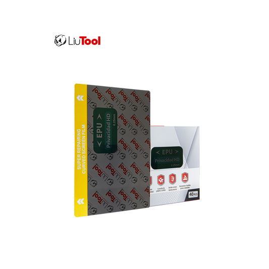 LIUTOOL MICA DE HIDROGEL DE PRIVACIDAD HD EPU .25mm (40pzas)