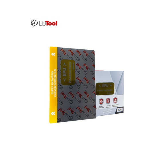 LIUTOOL MICA DE HIDROGEL DE PRIVACIDAD MATE EPU .25mm (40pzas)