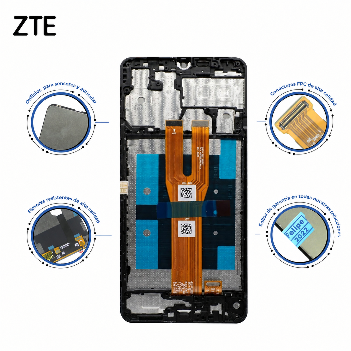 PANTALLA PARA SAMSUNG A06, A065 CON MARCO
