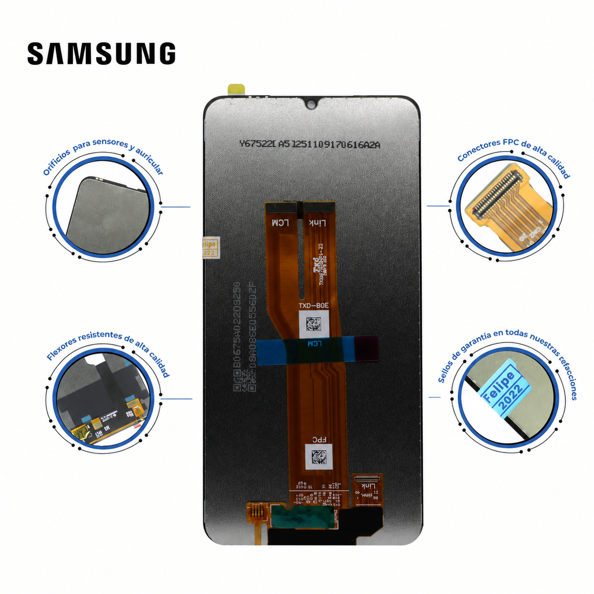 PANTALLA PARA SAMSUNG A07, A075M