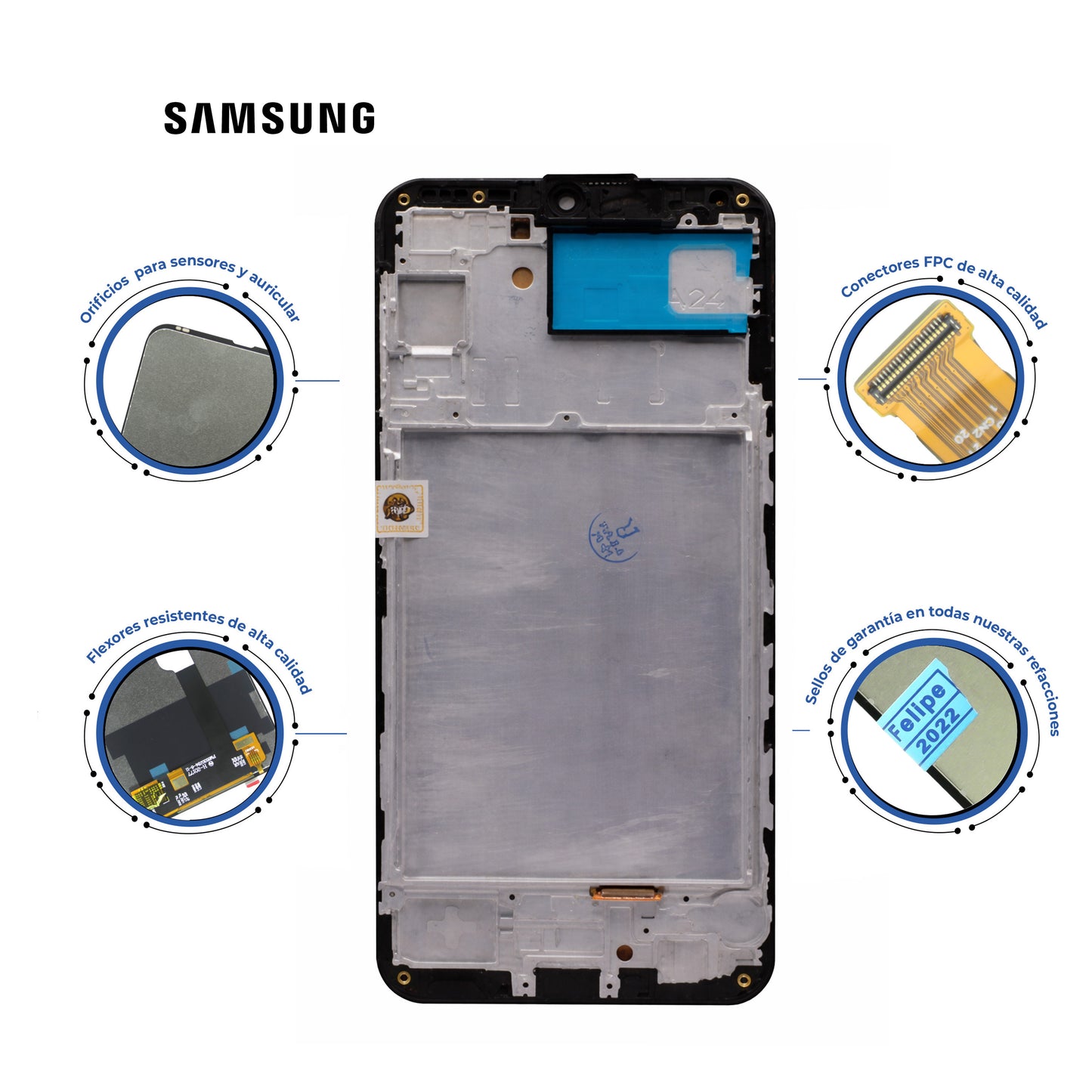 PANTALLA PARA SAMSUNG A25, A256 CON MARCO