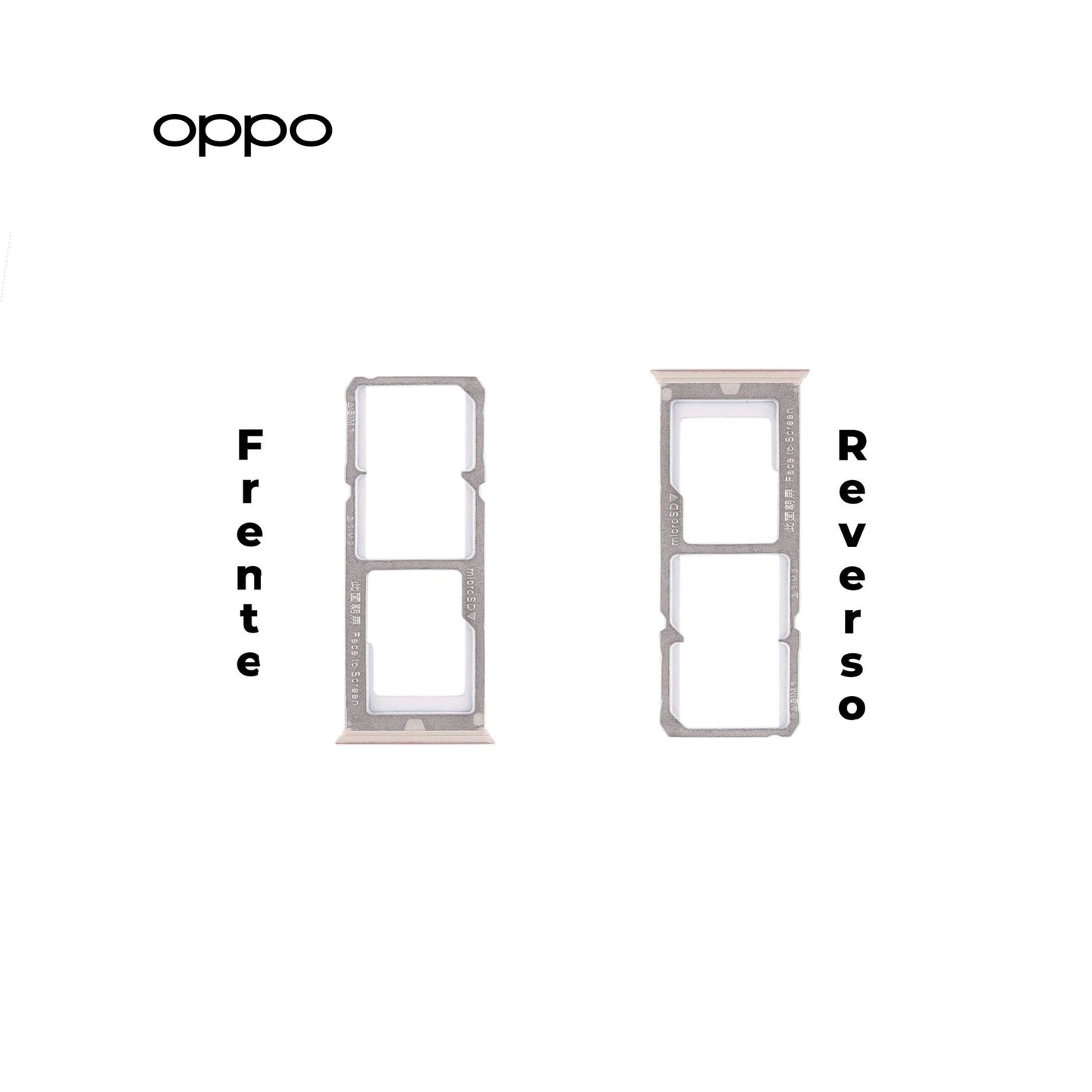 PORTA SIM OPPO A77 ROSA