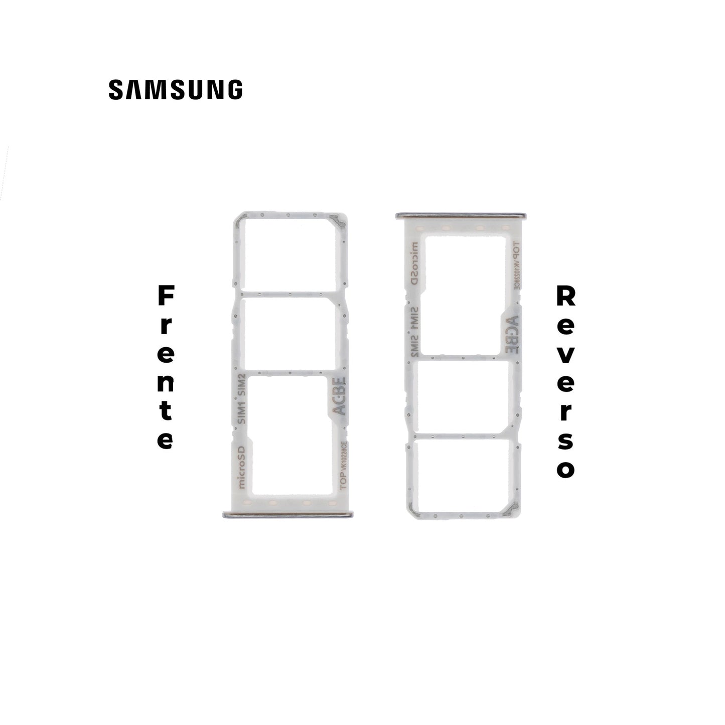 PORTA SIM SAMSUNG A32 4g PLATA