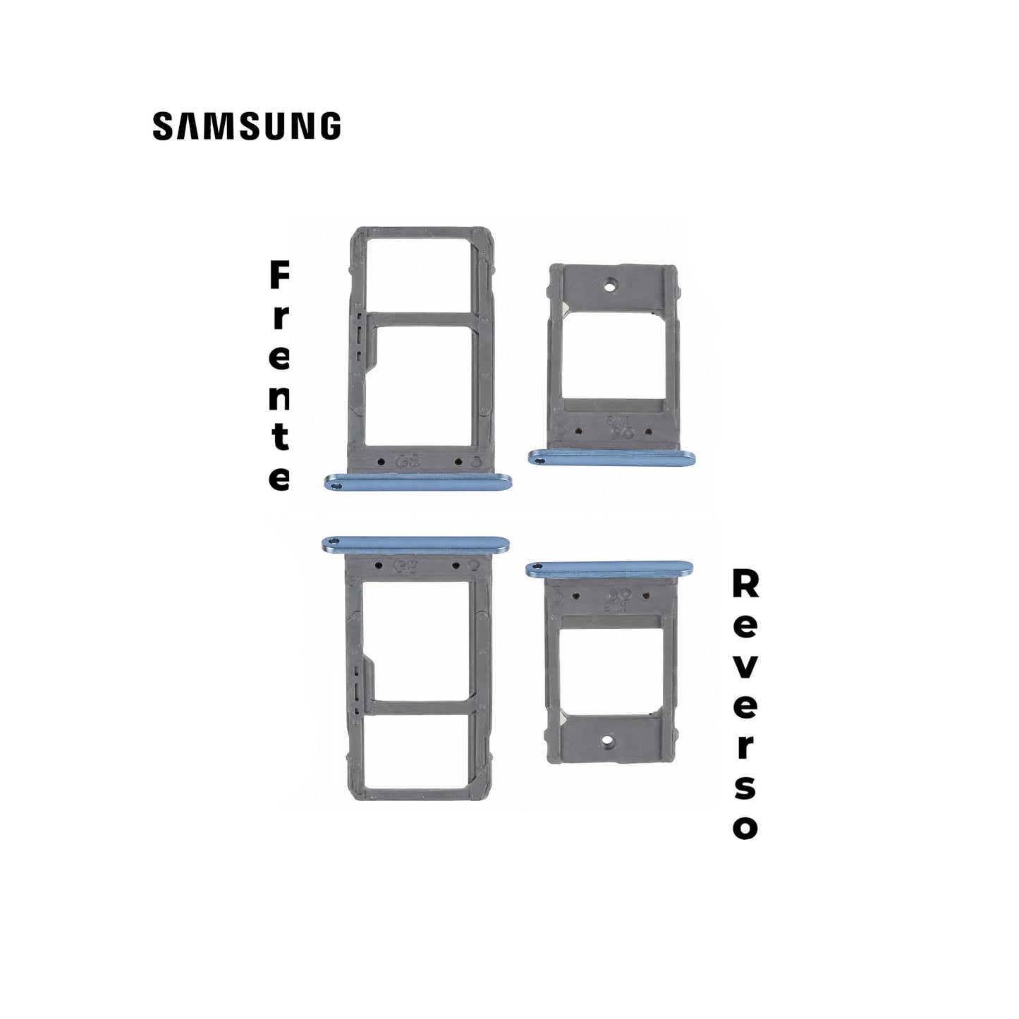 PORTA SIM SAMSUNG A5 2017 AZUL