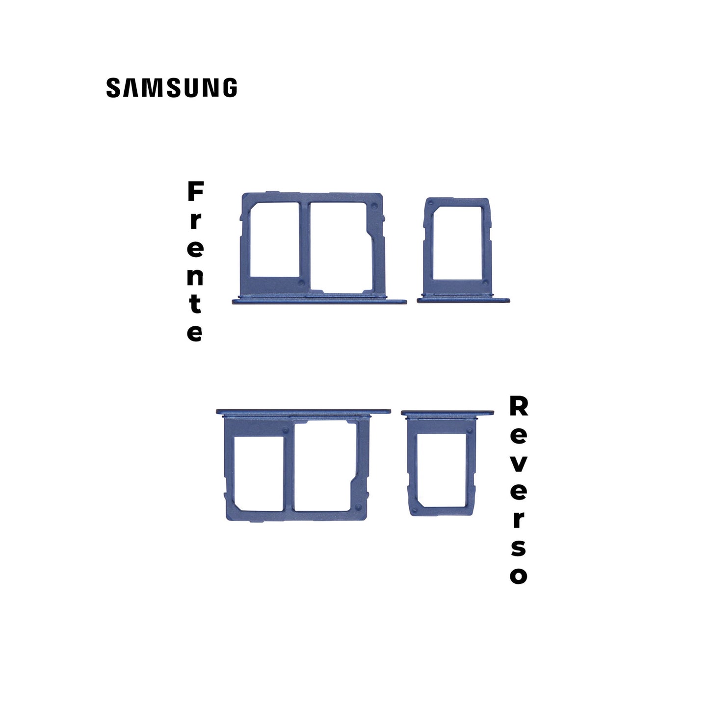 PORTA SIM SAMSUNG A6 PLUS AZUL
