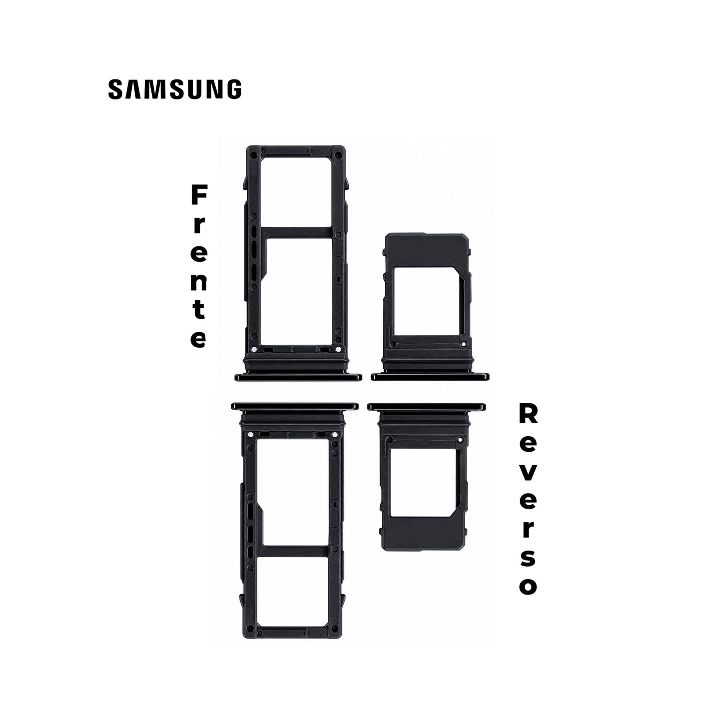 PORTA SIM SAMSUNG A8 PLUS NEGRO