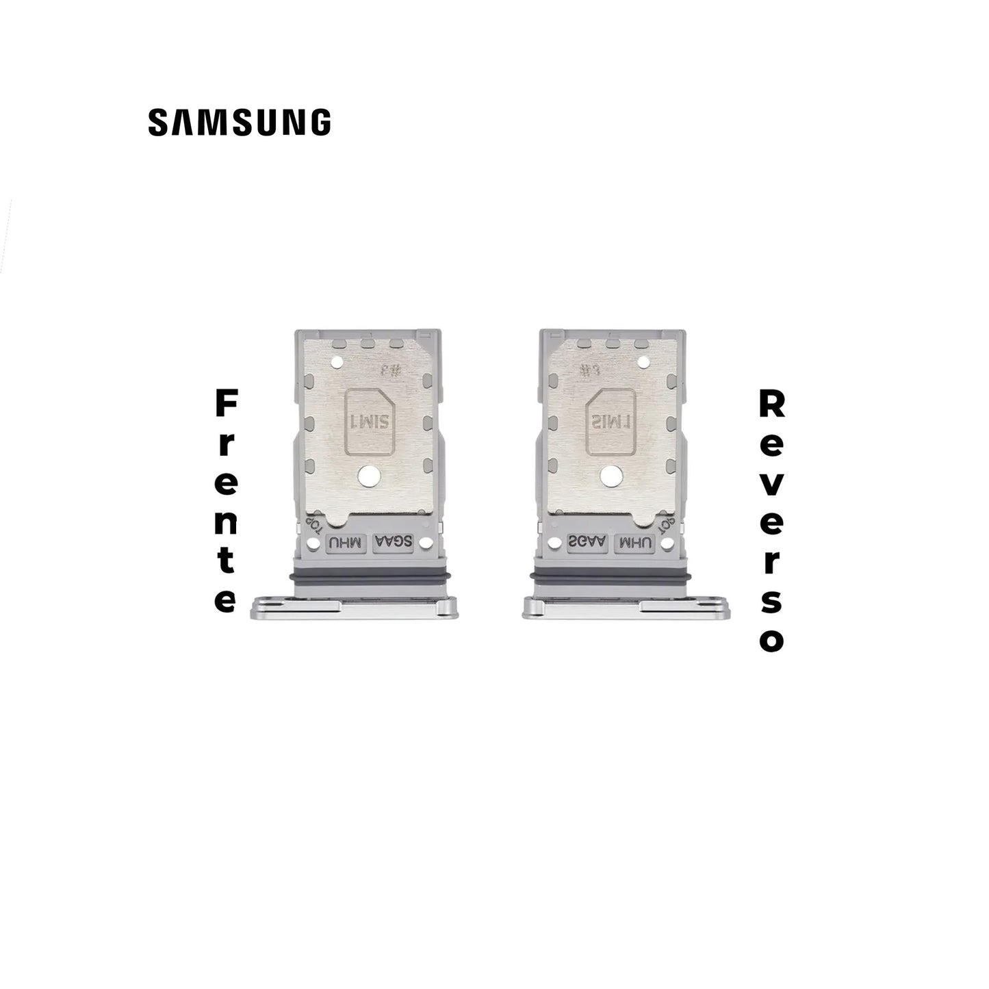 PORTA SIM SAMSUNG S23 PLUS PLATA