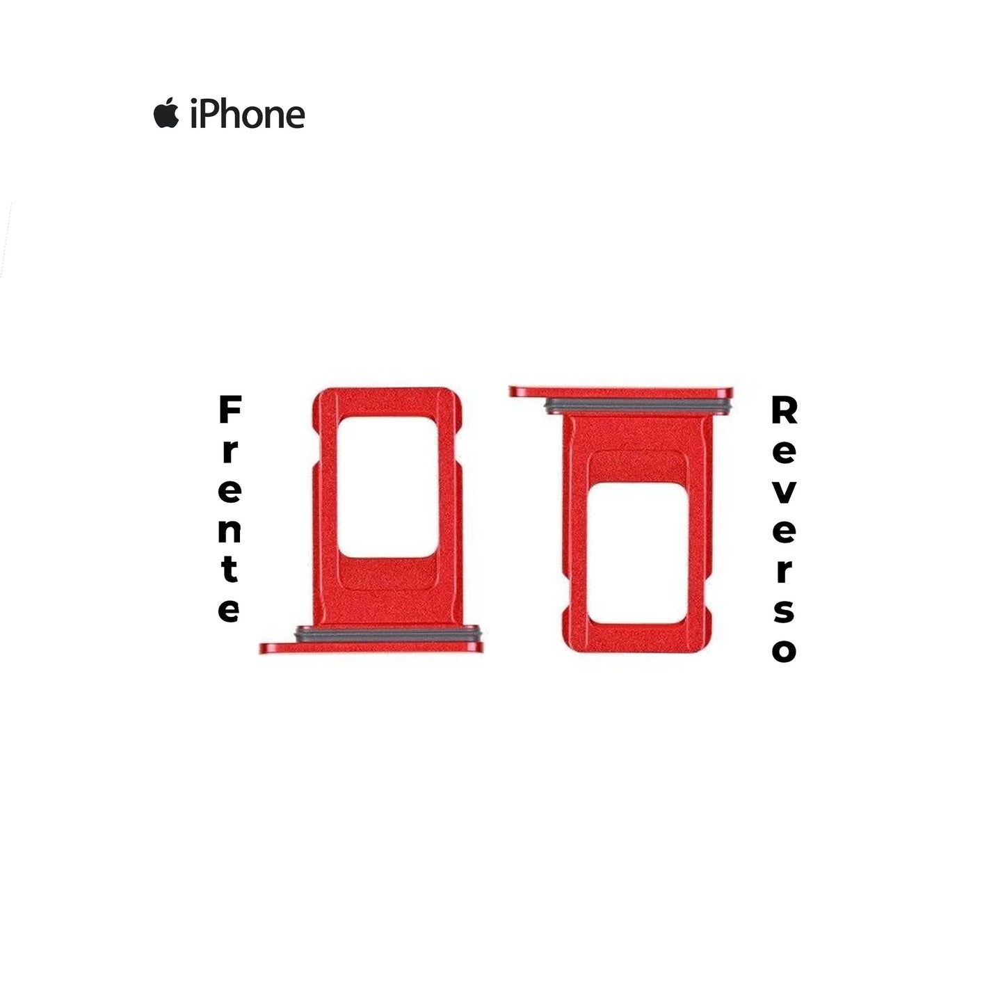 PORTA SIM IPHONE 11 ROJO