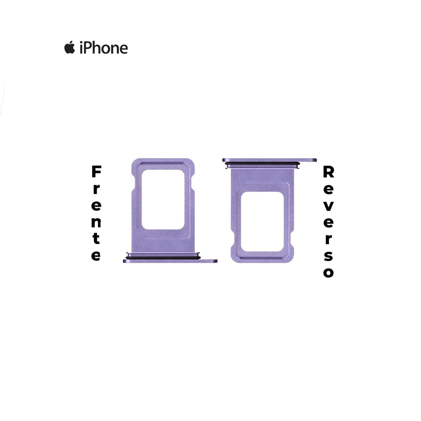 PORTA SIM IPHONE 12 MINI MORADO