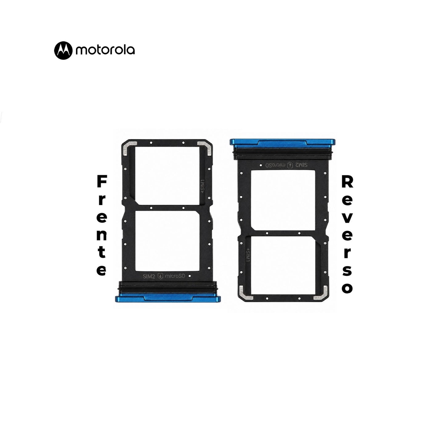 PORTA SIM MOTOROLA G71 AZUL