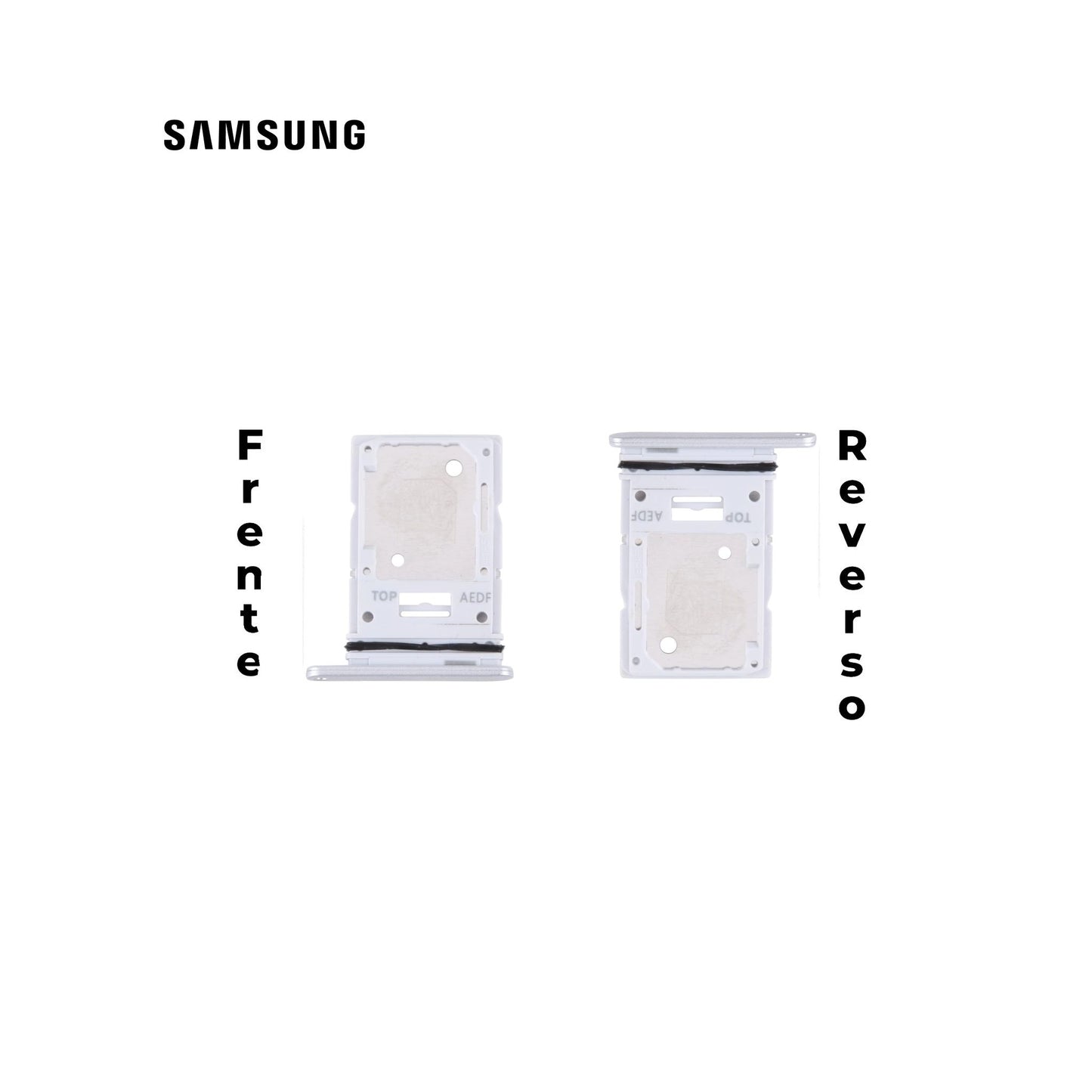 PORTA SIM SAMSUNG A54 5G PLATA / BLANCO