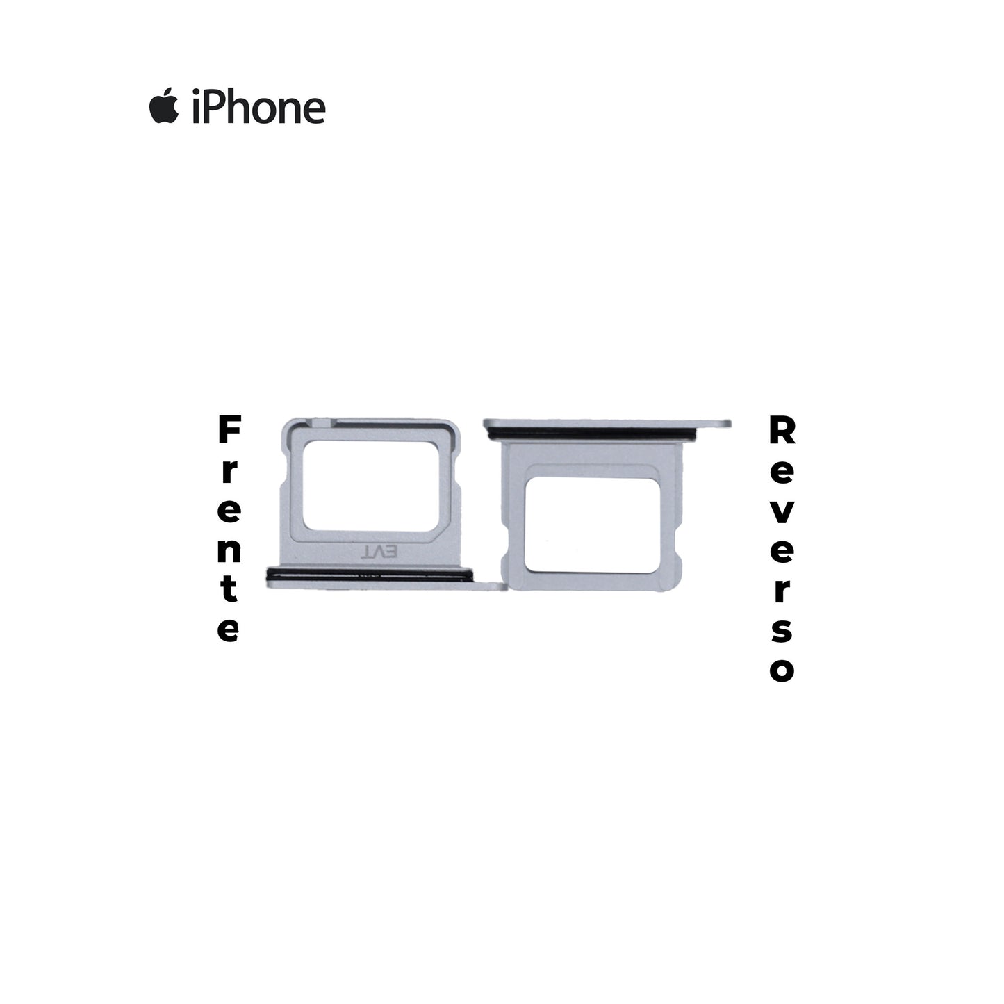 PORTA SIM IPHONE 16 / 16 PLUS BLANCO/PLATA