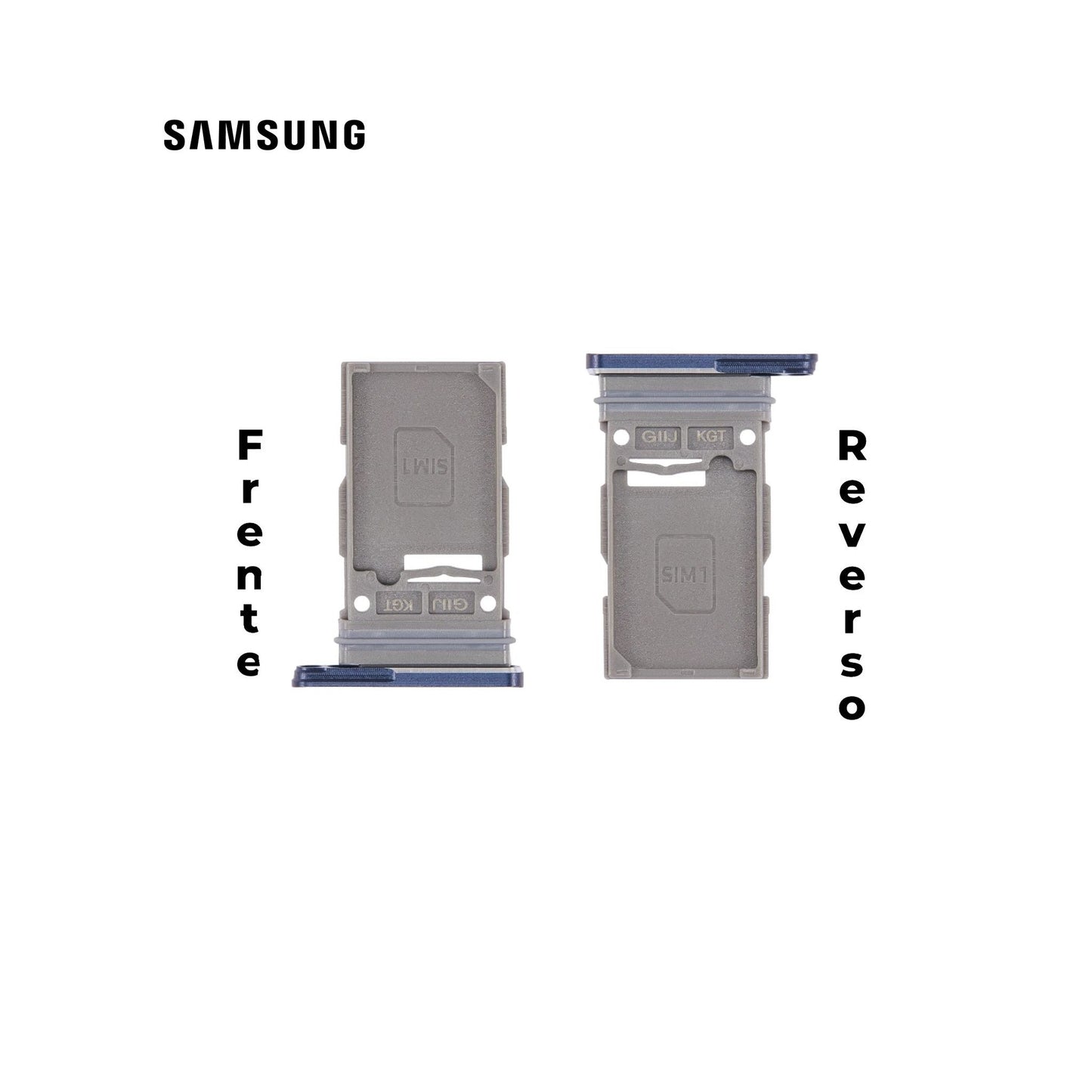 PORTA SIM SAMSUNG S21 FE AZUL