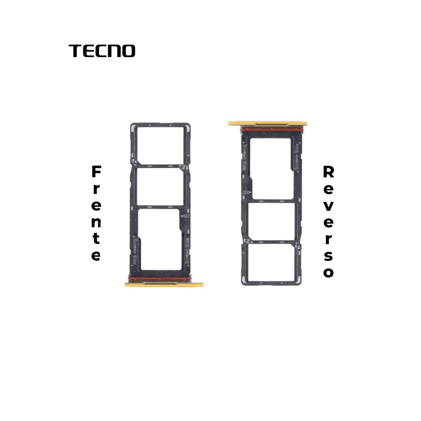 PORTA SIM TECNO SPARK 30 PRO DORADO