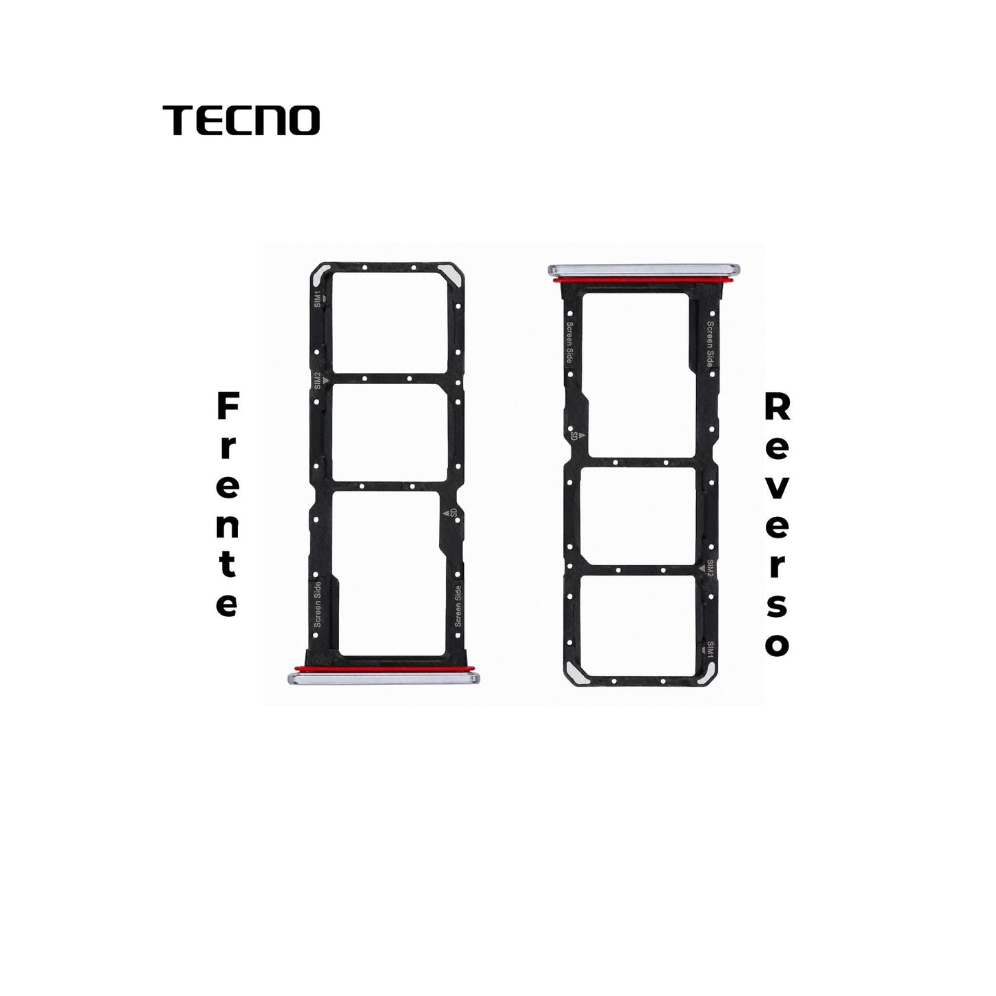 PORTA SIM TECNO SPARK 30 PRO PLATA