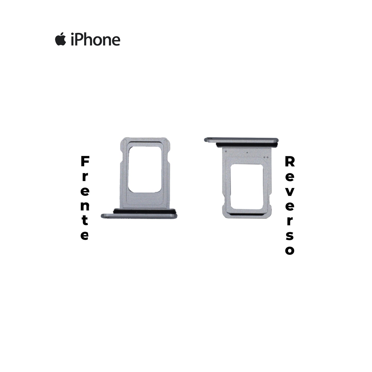 PORTA SIM IPHONE 16 PRO / 16 PRO MAX BLANCO/PLATA