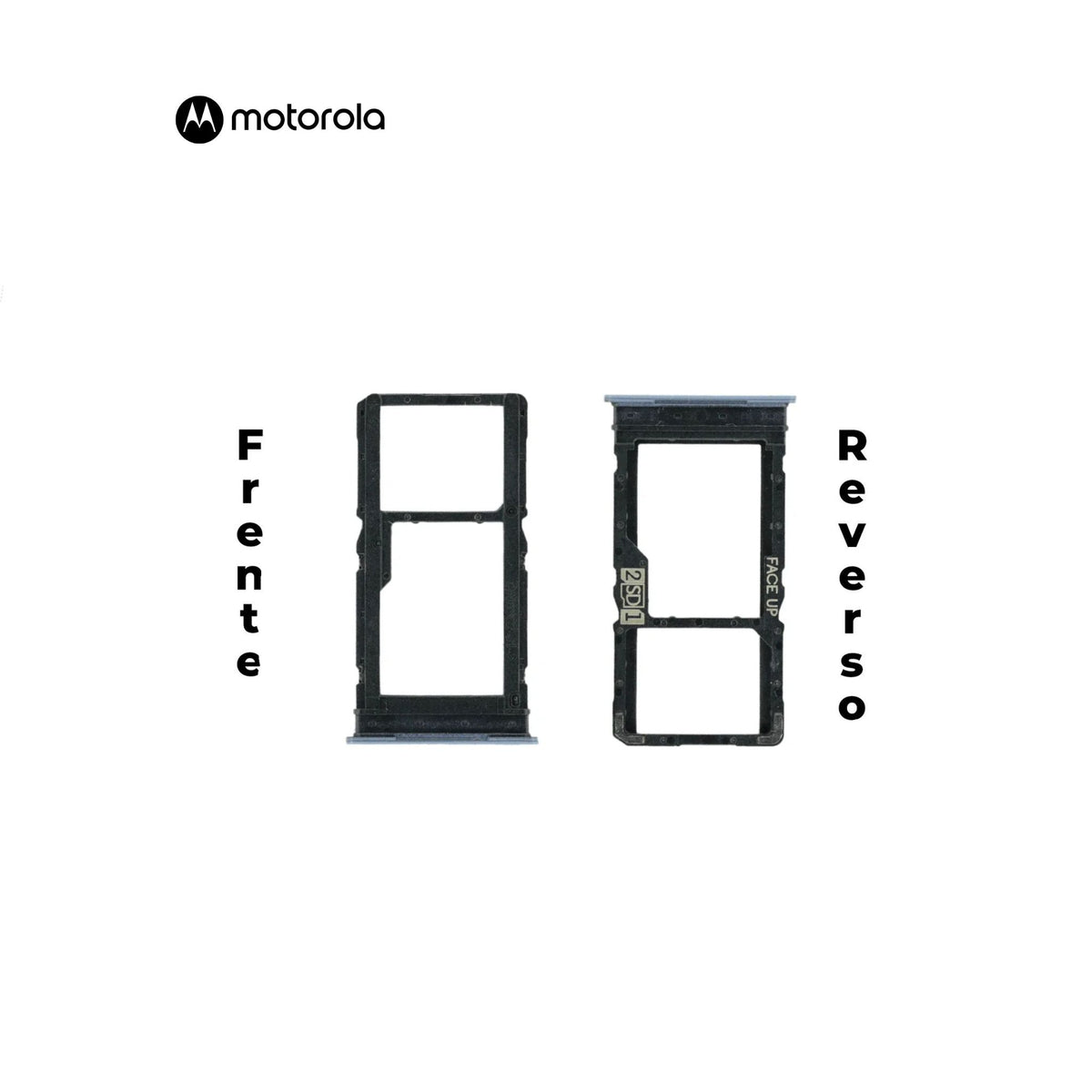 PORTA SIM MOTOROLA G53 AZUL