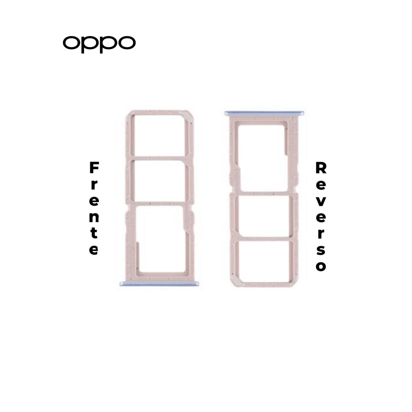 PORTA SIM OPPO A53 AZUL