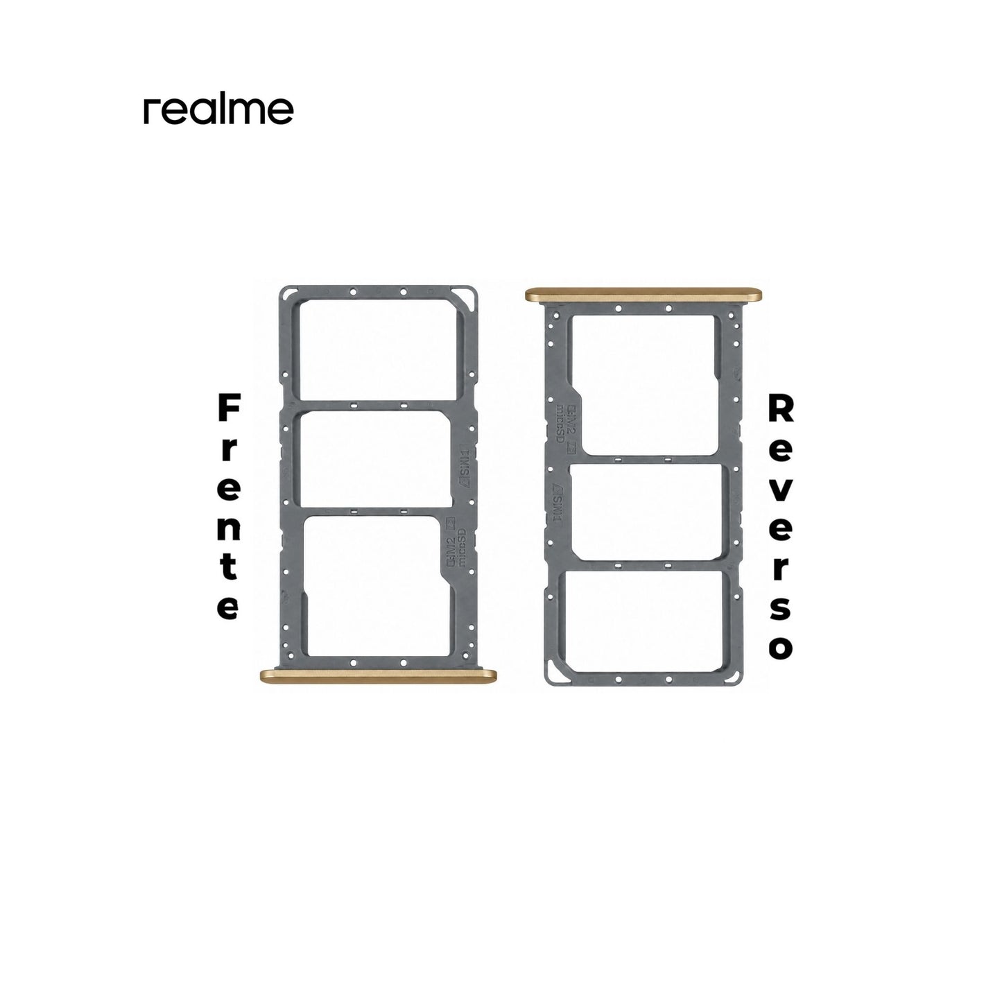 PORTA SIM REALME NOTE 50 DORADO